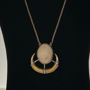 Park Lane Necklace Viking Gold and Cream Statement Necklace